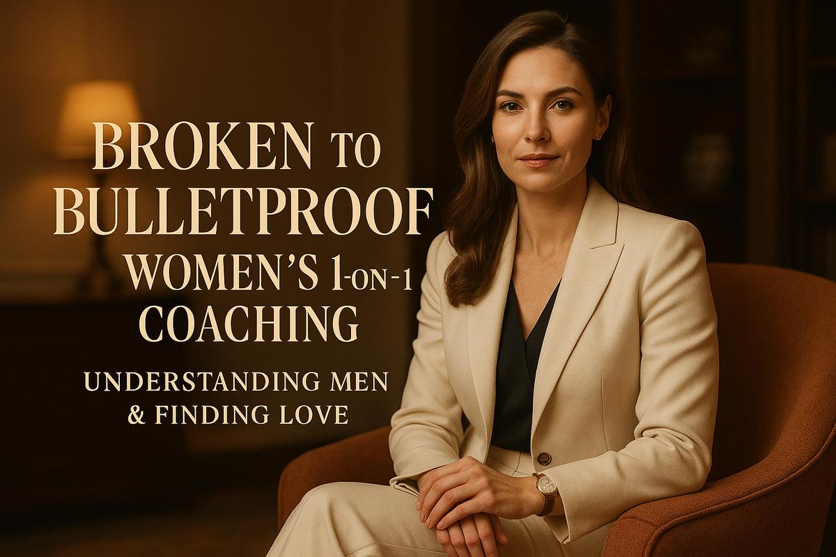 Broken to Bulletproof Women's 1-on-1 Coaching - Understanding Men & Finding Love