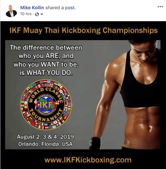 Female Muay Thai Champion Fighter IKF | Steve Fossums IKF International Kickboxing Federation