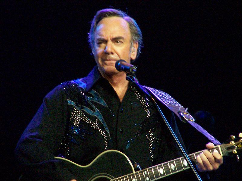 Neil Diamond Musician in Concert Playing Guitar | I am I said