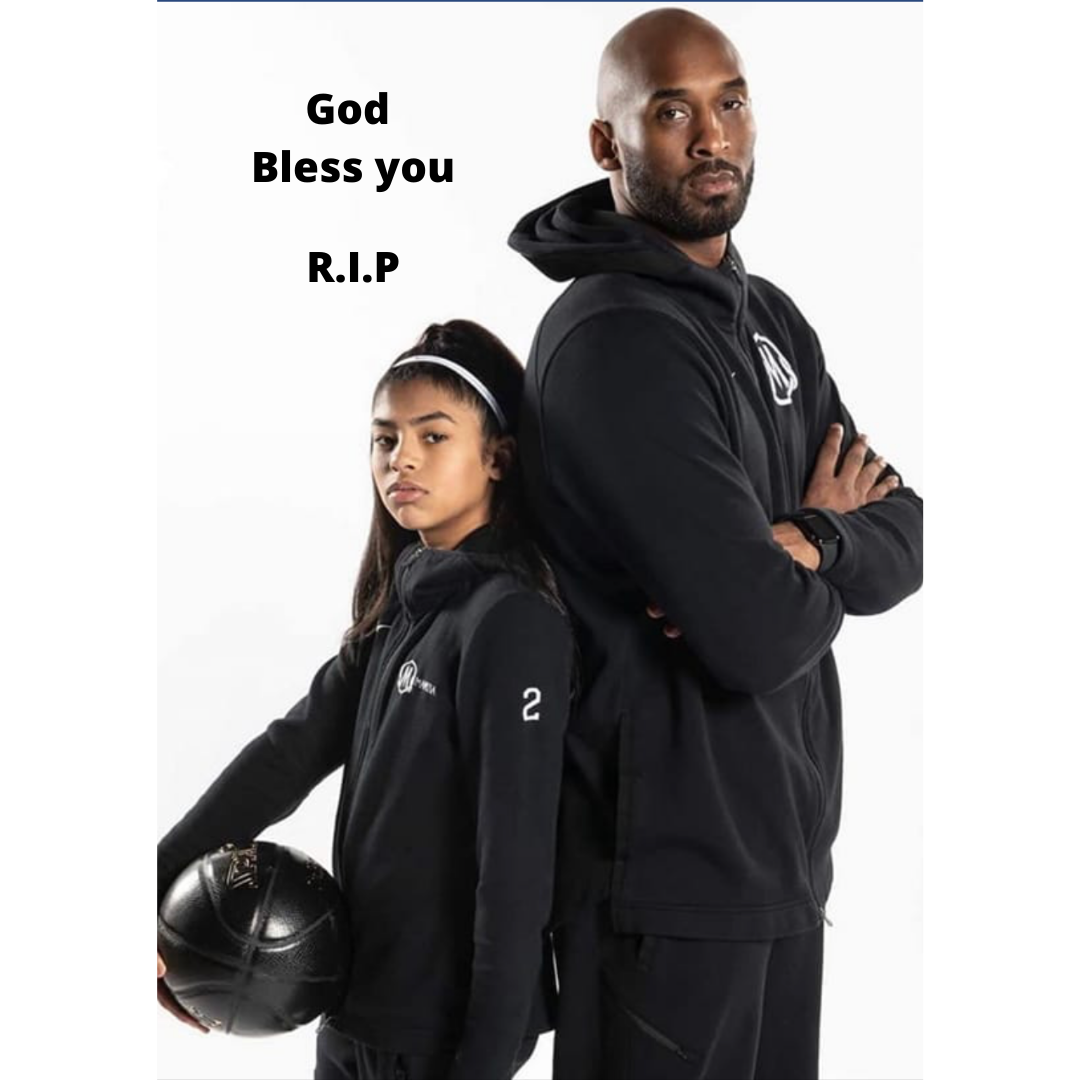 Kobe Bryant and his Sweet Daughter in Black Hoodies | Kobe Died in Helicopter Accident