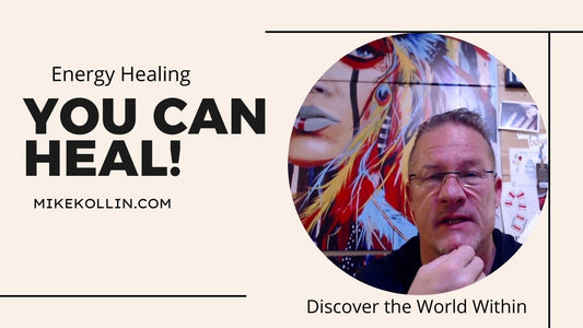 You Can Heal | Energy Healing with Mike Kollin 💕| Handsome White male, clean cut wearing reading glasses with American Female Indian Painting full color, wearing Chief's headdress behind him!