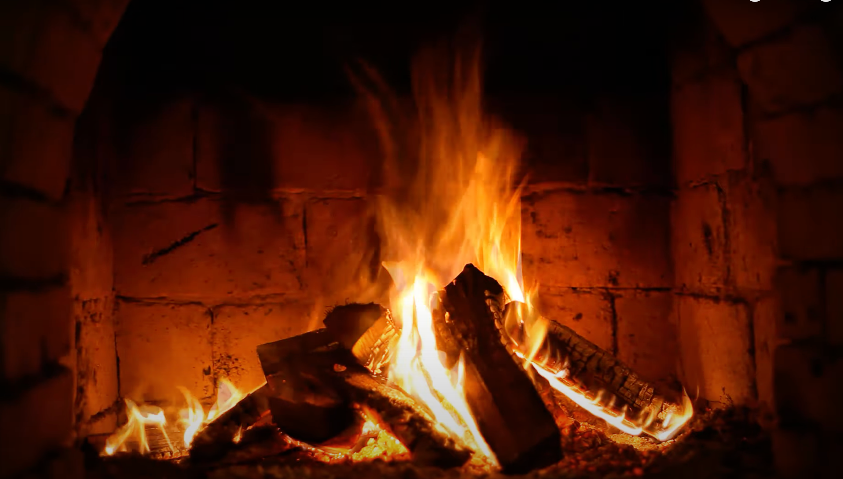 Beautiful Burning Fire Place with Reddish Orange Hot Logs Burning | Life Coaching Talk Therapy | Elite Dating and Relationship Coaching