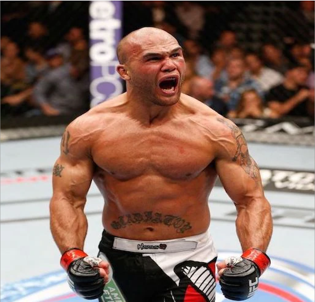 Professional Mixed Martial Artist MMA and UFC Fighter Robbie Lawler | In the UFC Ring Flexing Screaming with Veins Popping Ready to Fight | Sports Hypnotherapist Mike Kollin
