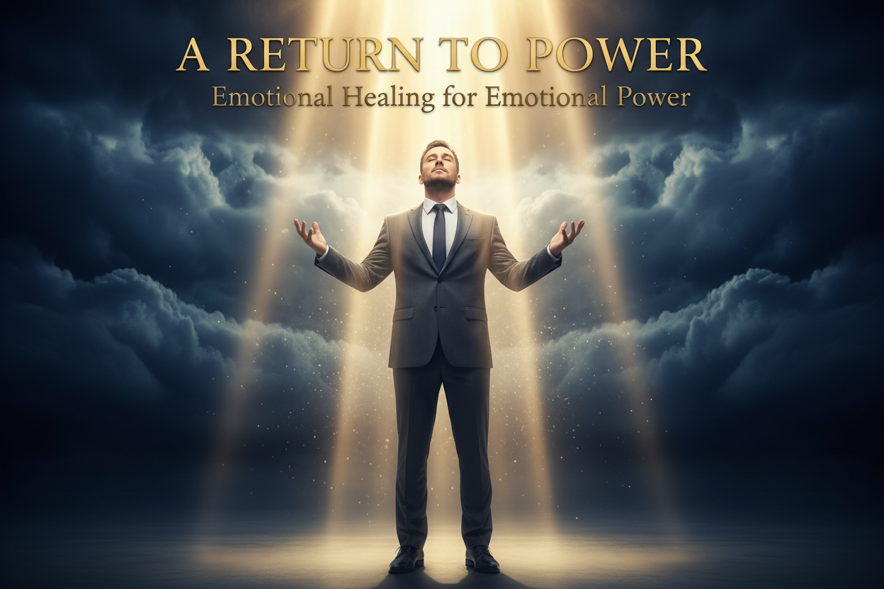 A Return to Power coaching session - man experiencing emotional breakthrough and transformation with Mike Kollin