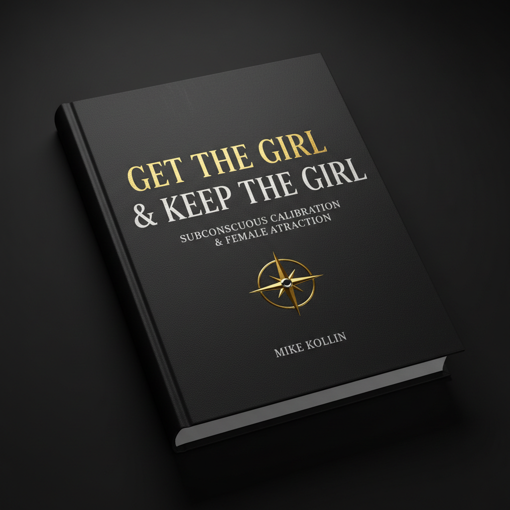 Get the Girl & Keep the Girl ebook cover by Mike Kollin featuring gold typography on a dark obsidian background